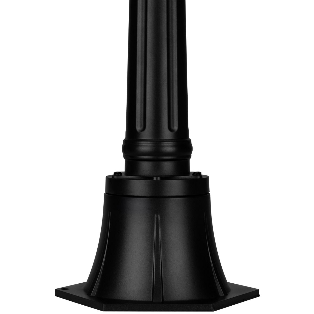 Tuinlantaarn – Buitenlamp op Paal – E27 – 1 m Hoog – Zwart