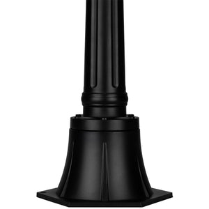 Tuinlantaarn – Buitenlamp op Paal – E27 – 1 m Hoog – Zwart