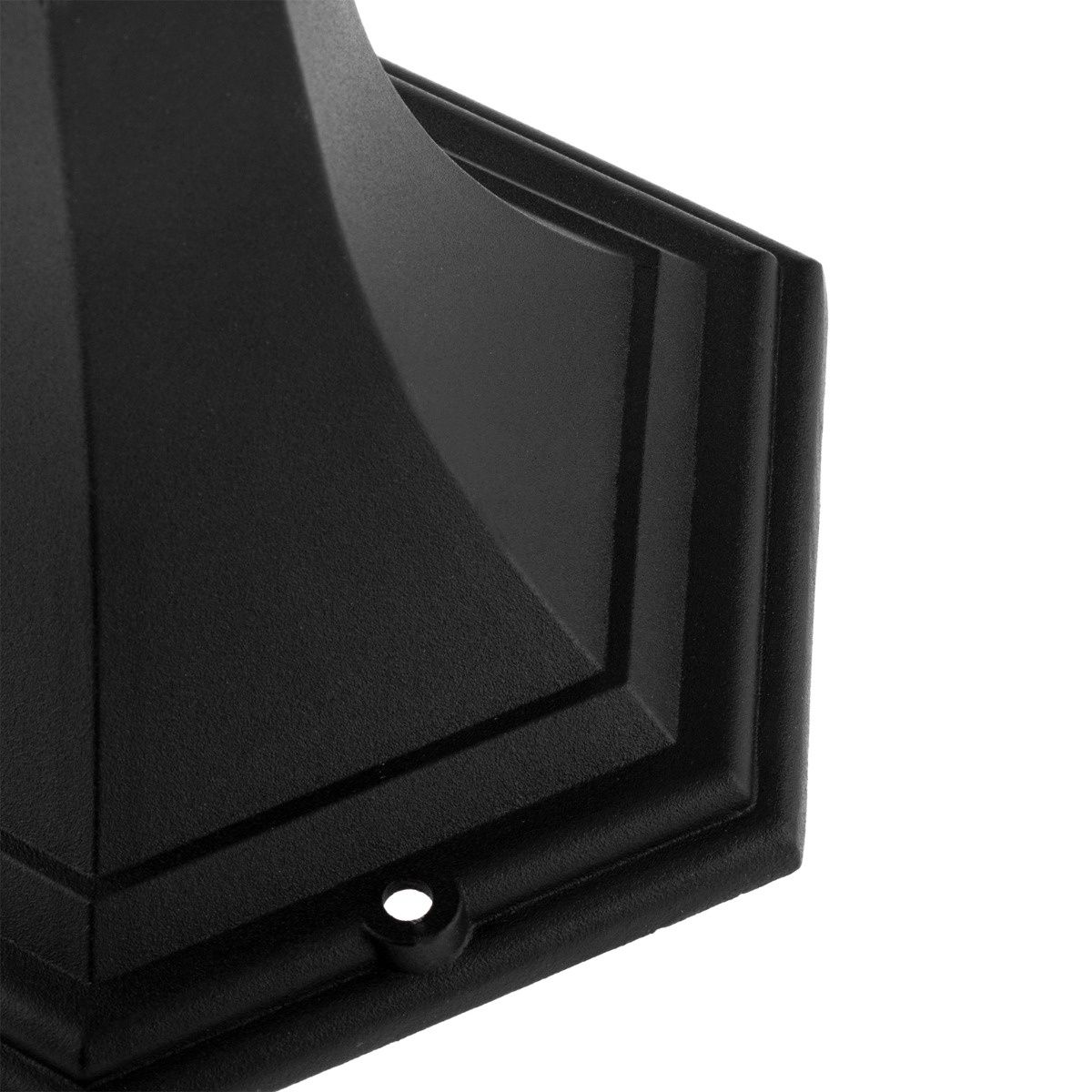 Staande Buitenlantaarn 42cm – Zwart – E27 Fitting – Aluminium & Glas – IP44