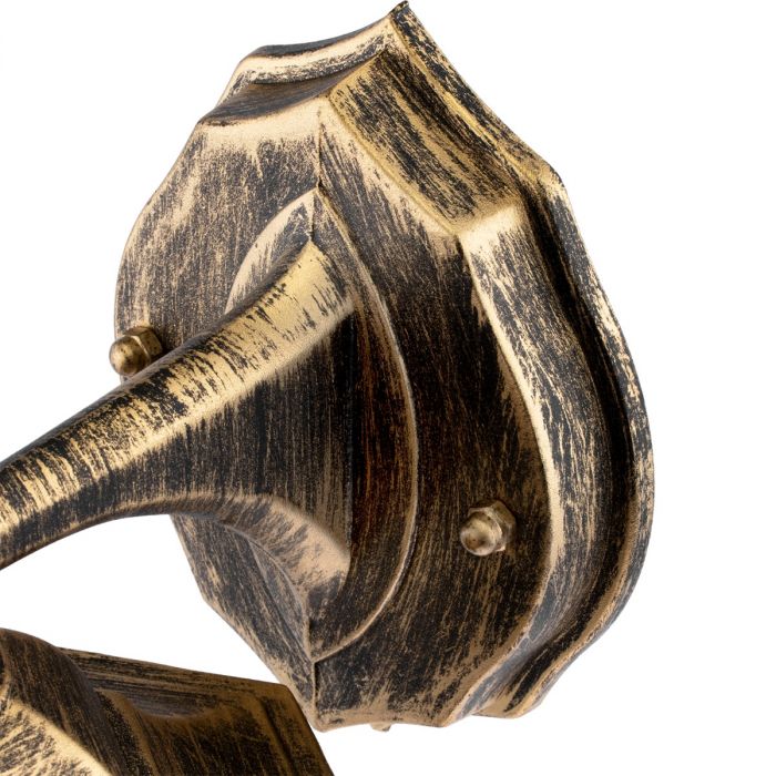Buitenwandlamp Down – E27 Gevellantaarn in Patina Stijl