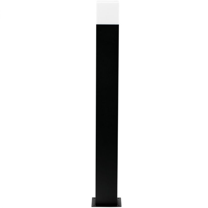 Tuinlamp Buiten – Vierkante Staande Paal 74cm – Zwart – E27 Fitting