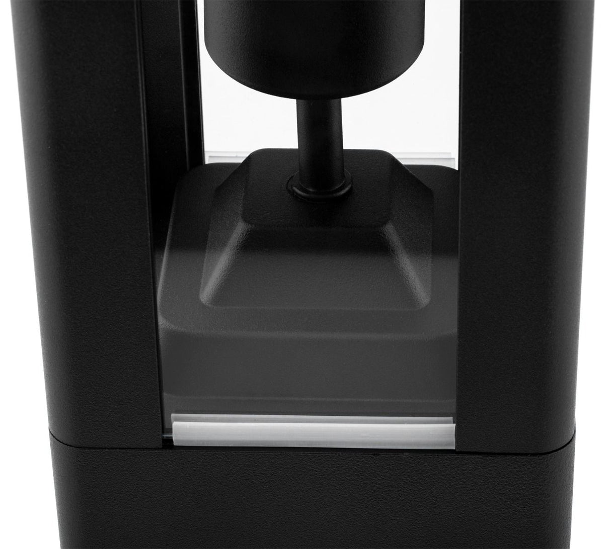 Buitenlamp Tuinpaal – Zwart Aluminium & Glas – 50cm – E27 Fitting – Staande Tuinverlichting