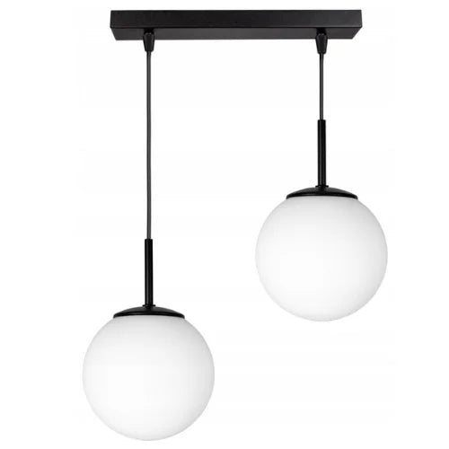 Hanglamp 2-lichts Zwart/Wit ‘Stellar’