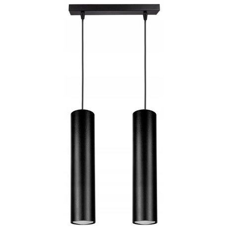 Hanglamp Ironglow Zwart Woonkamer 2-Lamps 