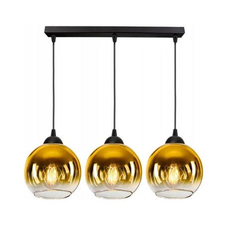 Hanglamp 3-Lichts Gold Woonkamer